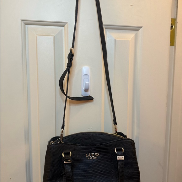 Guess Black Satchel with Textured Design - Picture 3 of 3